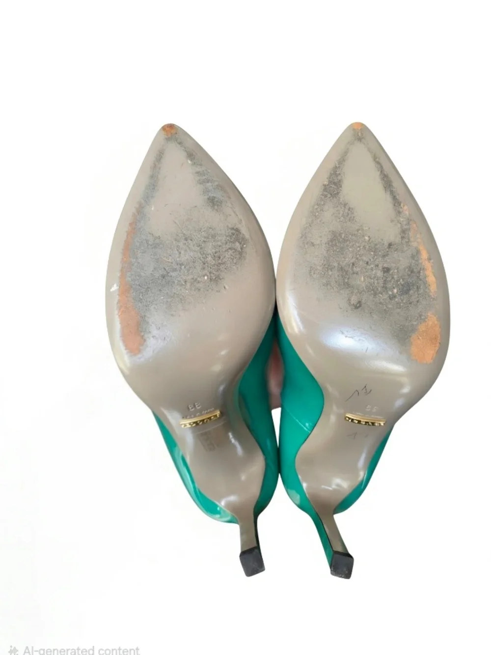Gucci Patent Leather Pointed Toe Pumps in Emerald Green